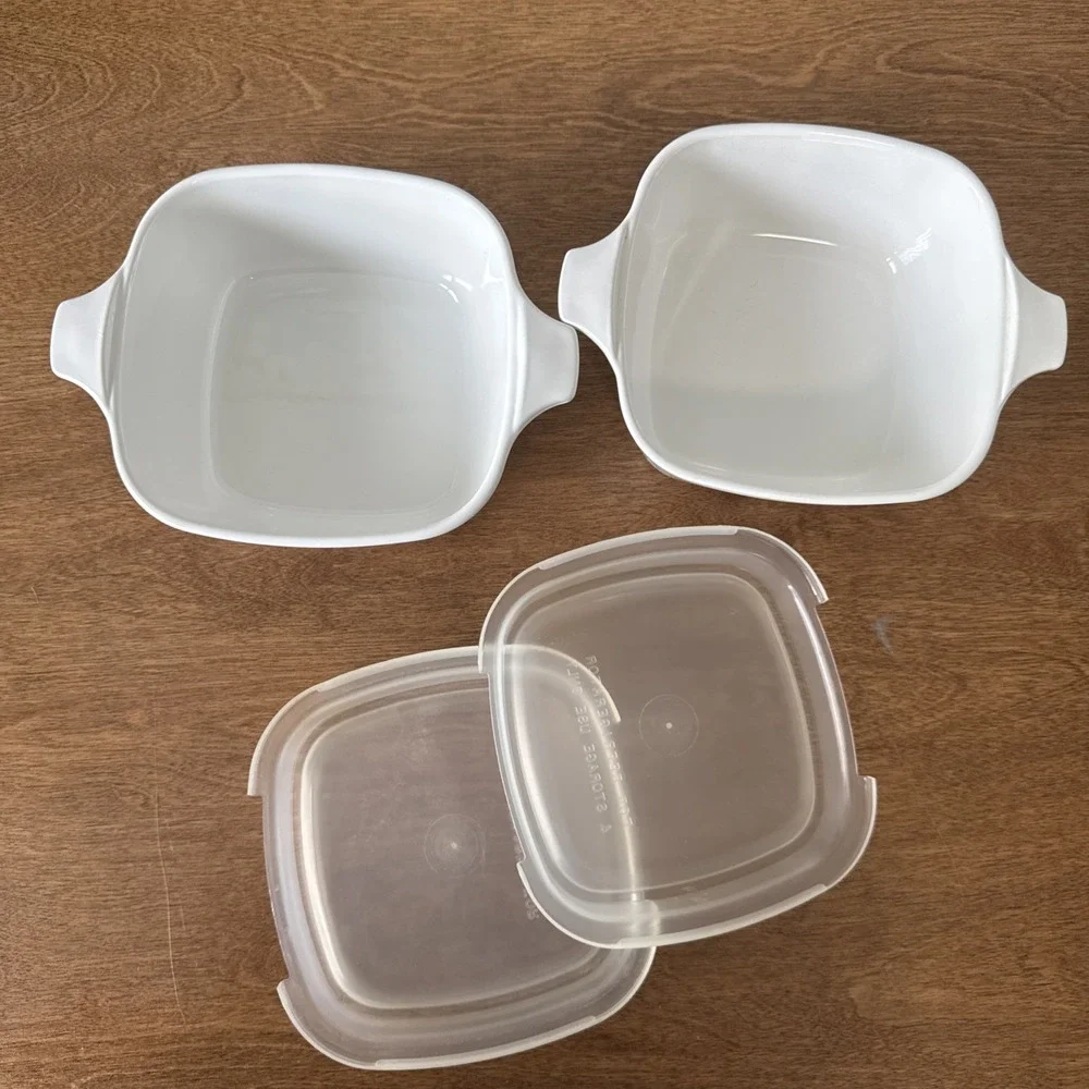 Vintage Corning Ware le Persil Spice of Life-P43B Casserole Dish W/lids Set Of 2